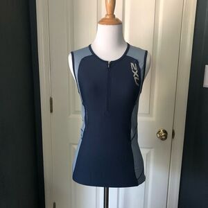 2XU Ice X Half zip compression tri singlet